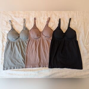 (NEW): Maternity Seamless Nursing Cami (M) x3